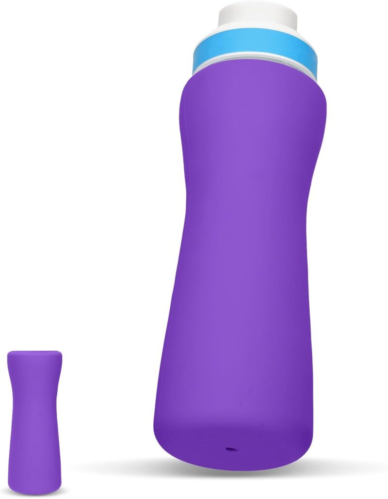 Sleeve for Cirkul Water Bottle 22OZ, Silicone Water Bottle Sleeve for Cirkul Plastic Water Bottle Insulated Protective Cover Water Bottle Holder Accessories Prevent Collision (Purple)