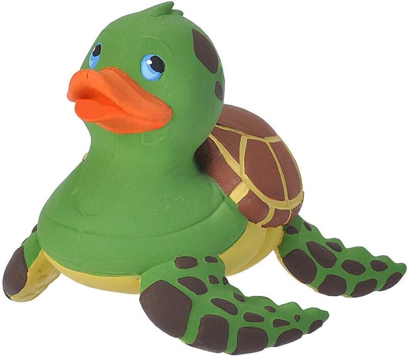 Wild Republic Rubber Ducks, Bath Toys, Kids Gifts, Pool Toys, Water Toys, Sea Turtle, 4"