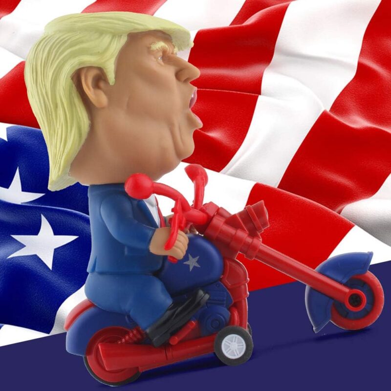 DINOBROS President Donald Trump 2024 Toy Figure Riding Motorcycle Funny Rev Up Car Novelty Gag Gift for Trump Fans - Image 6