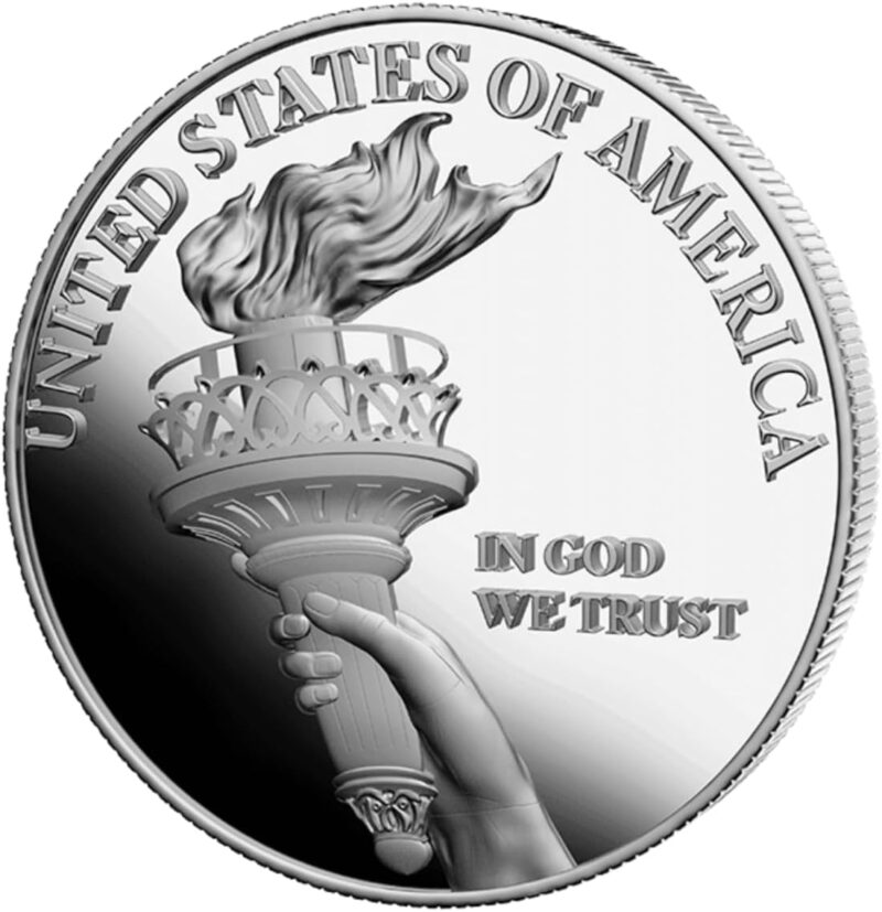 2024 Silver Trump Patriot Coin - Torch of Liberty - in God We Trust - Image 3