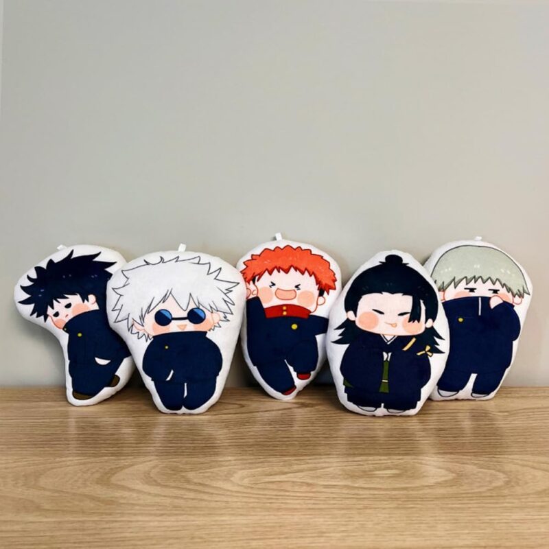 Anime JJK Throw Pillow, Geto Suguru Soft Figure Pendant, Cute Cushions Office Home Bedroom Sofa Schoolbag Wallet Decoration Collectible - Image 5