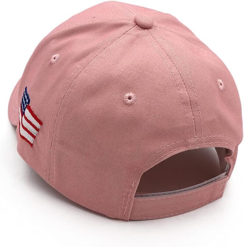 Trump Hat MAGA Hat Donald Trump Merchandise Trump 2024 Hat Make America Great Again Hat Adjustable Baseball Cap Pink - Image 3