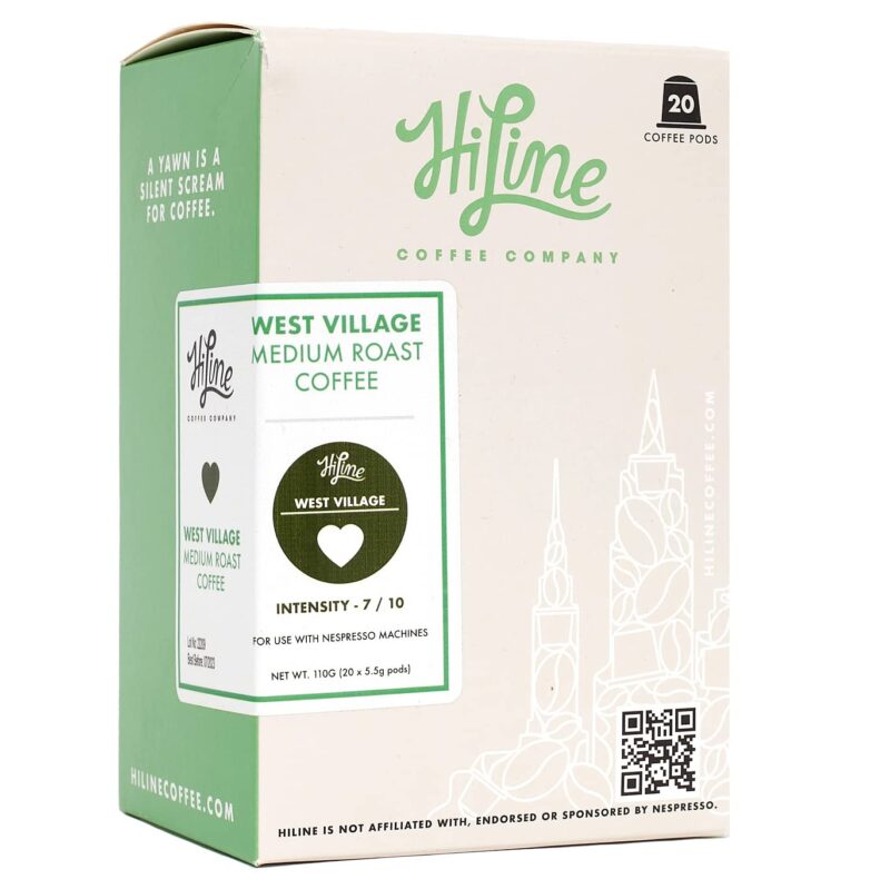 HiLine Coffee 'West Village Organic' Espresso Capsules, 20 Count, Single Pods Compatible with Nespresso Original Brewers - Image 2