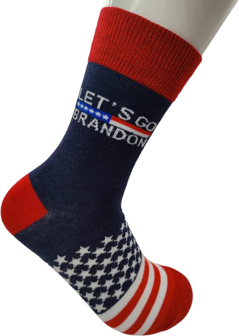 JIANG Let's Go Brandon socks Trump Socks FCK Biden Mens Donald Trump Socks,Trump Dress Socks Socks Unise:Socks Gifts - Image 3