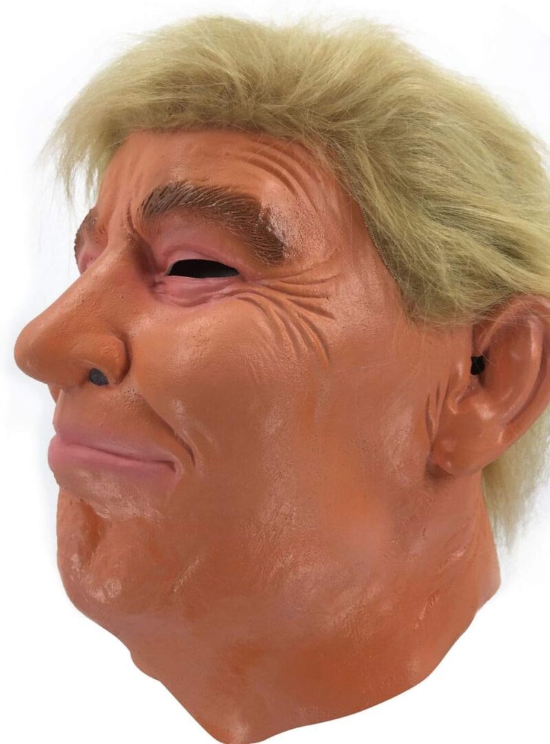 Donald Trump Realistic Celebrity Masks Latex Costume for Adults American Campaigner Mask Great Halloween Costume Accessory Adult size Orange - Image 2