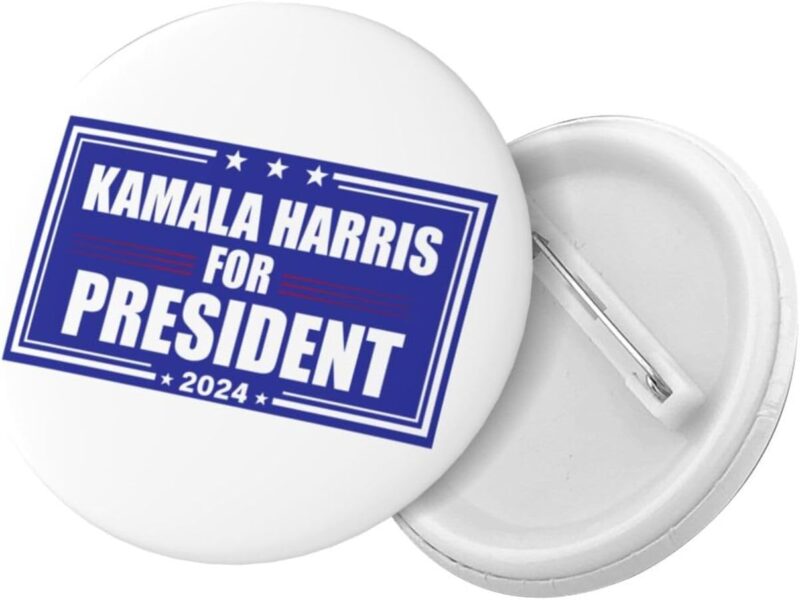 Kamala Harris 2024 Campaign Pins Kamala Harris 2024 Round Badge Brooch Decor Button Circle Badges Round Chest Pins New Pins Buttons Badges - Image 2