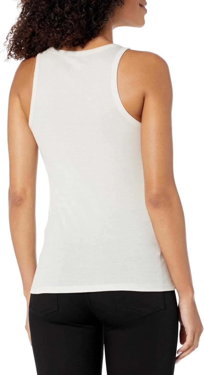 Majestic Filatures Women's Lyocell Cotton Rib Scoopneck Tank - Image 2