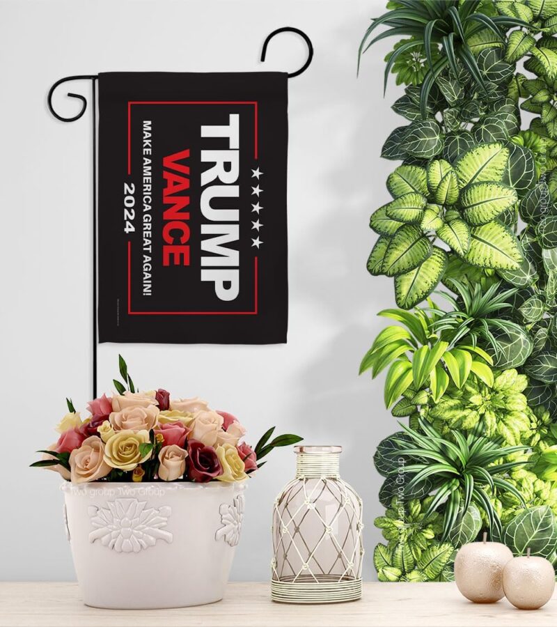 Trump Vance Flag Black Garden Wall Home Room Poster Election 2024 Rally Shooting President 47 MAGA Yard Sign Outdoor Patriotic Decoration, Republican Gifts Made in USA - Image 9