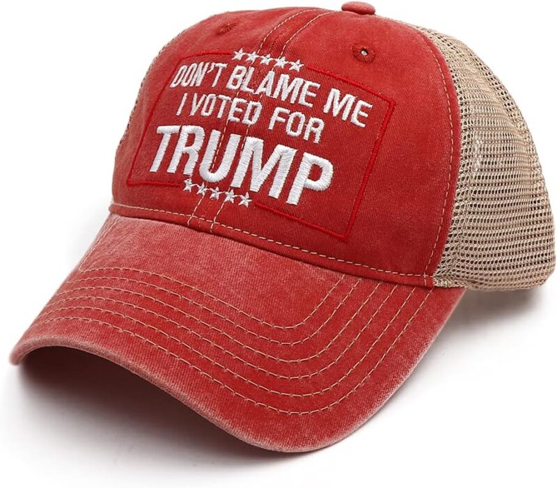 Trump 2024 Hat,Dont Blame Me I Voted for Trump Hat Donald Trump MAGA Adjustable Baseball Cap - Image 3