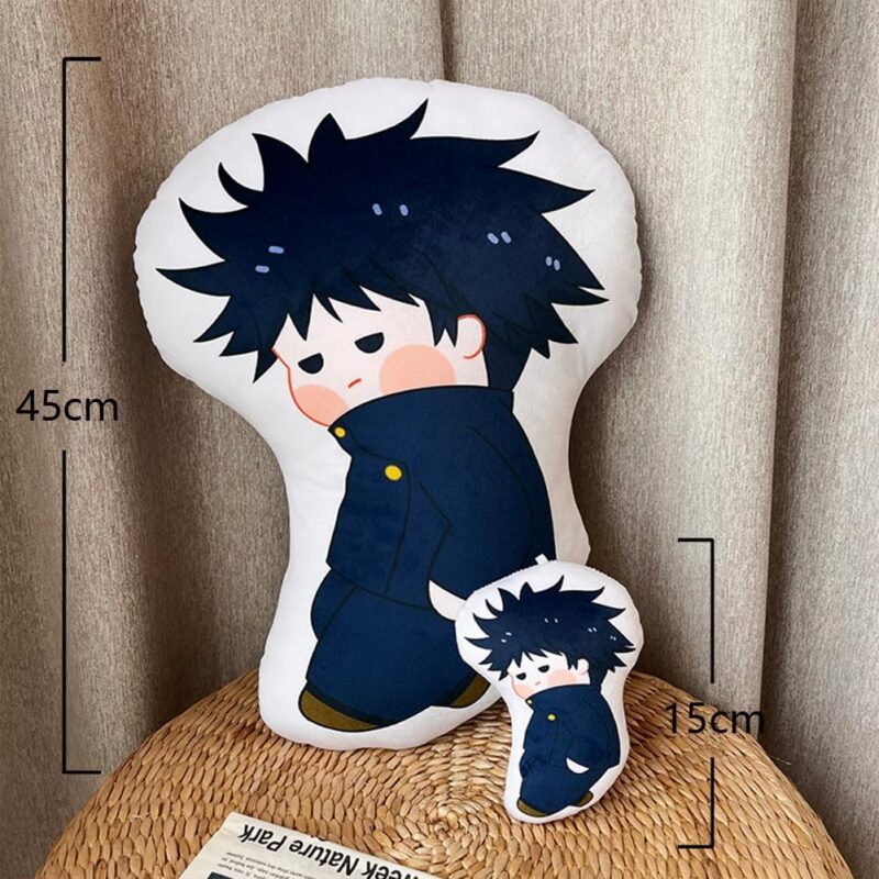 Anime JJK Throw Pillow, Geto Suguru Soft Figure Pendant, Cute Cushions Office Home Bedroom Sofa Schoolbag Wallet Decoration Collectible - Image 2