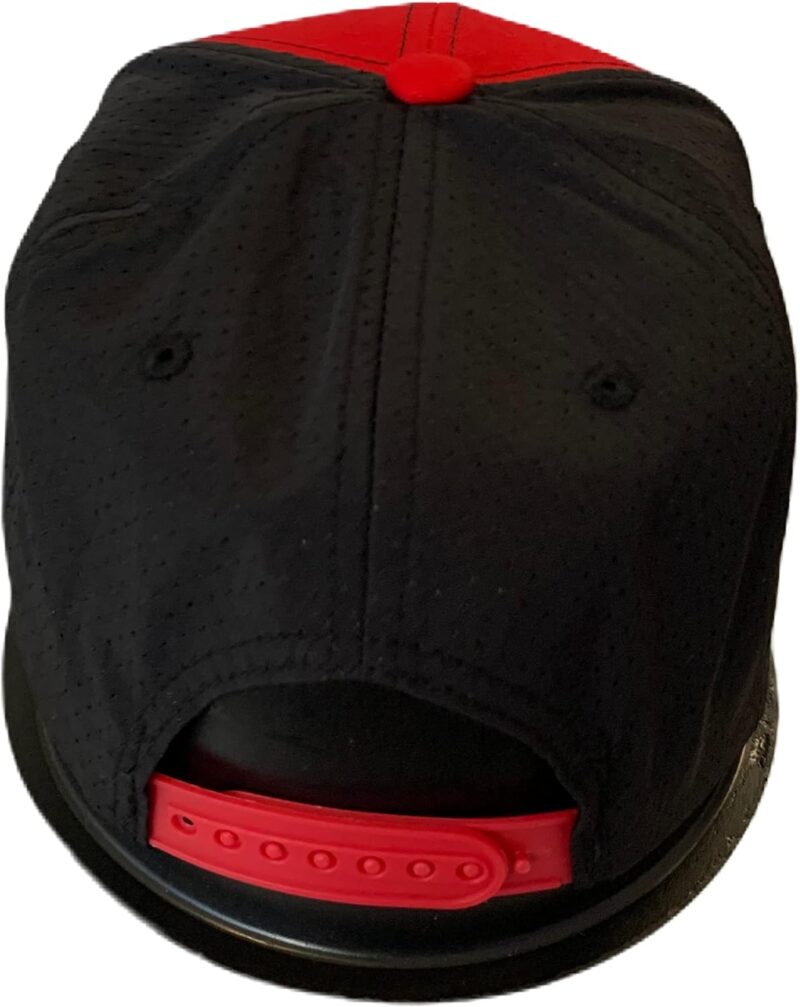 Gorra Negra y roja Guatemala one Size fit All with snap Back, Flat fit Style gallo - Image 2