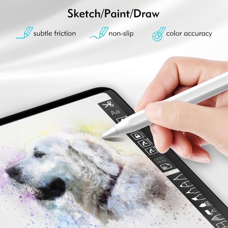 Magnetic Paper Screen Protector for iPad Air 5/4th Generation, Detachable Matte Paper Screen Protector Compatible with iPad Pro 11 Inch (2022/2021/2020/2018), Write Like on Paper, Write and Draw Like on Paper, Anti-Glare Screen Protector - Image 4