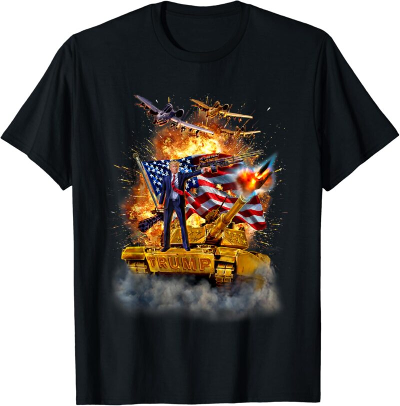 T-Shirt, United States President Donald Trump Epic Battle