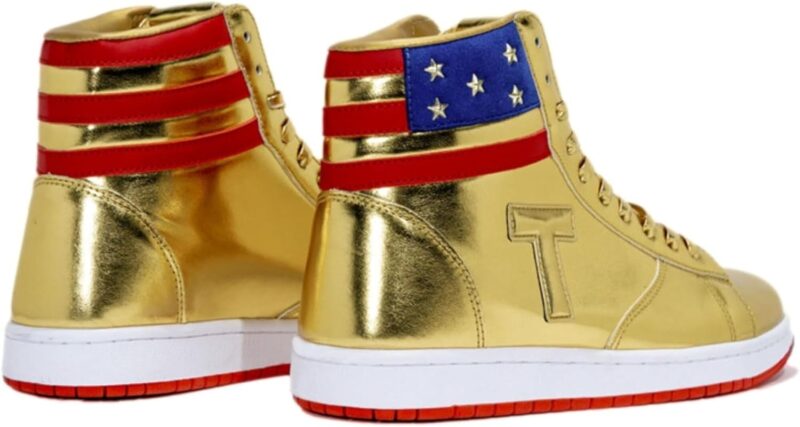 Gold Running Shoes for Men Women Youth Trump T Sneakers Never Surrender Shoes - Image 4