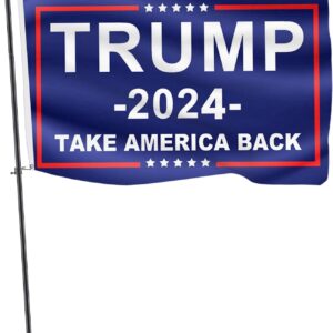 Trump Flag 3x5 Made in USA Trump 2024 Take America Back Flags Heavy Duty Outdoor