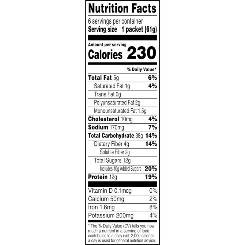 Quaker, Protein Instant Oatmeal, Banana Nut, 12.9 Oz, 6 Count (Pack of 1) - Image 6