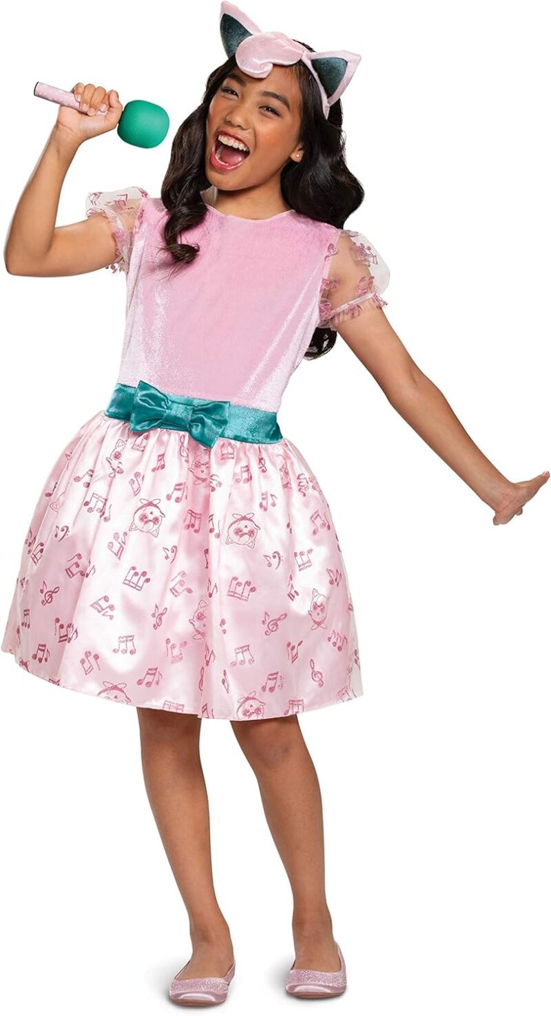 Disguise Pokemon Jigglypuff Costume Dress for Girls, Children's Character Outfit