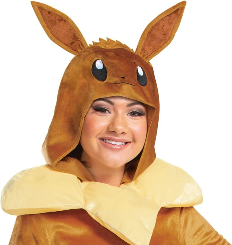 Disguise Eevee Costume, Official Pokemon Deluxe Adult Costume and Headpiece - Image 4