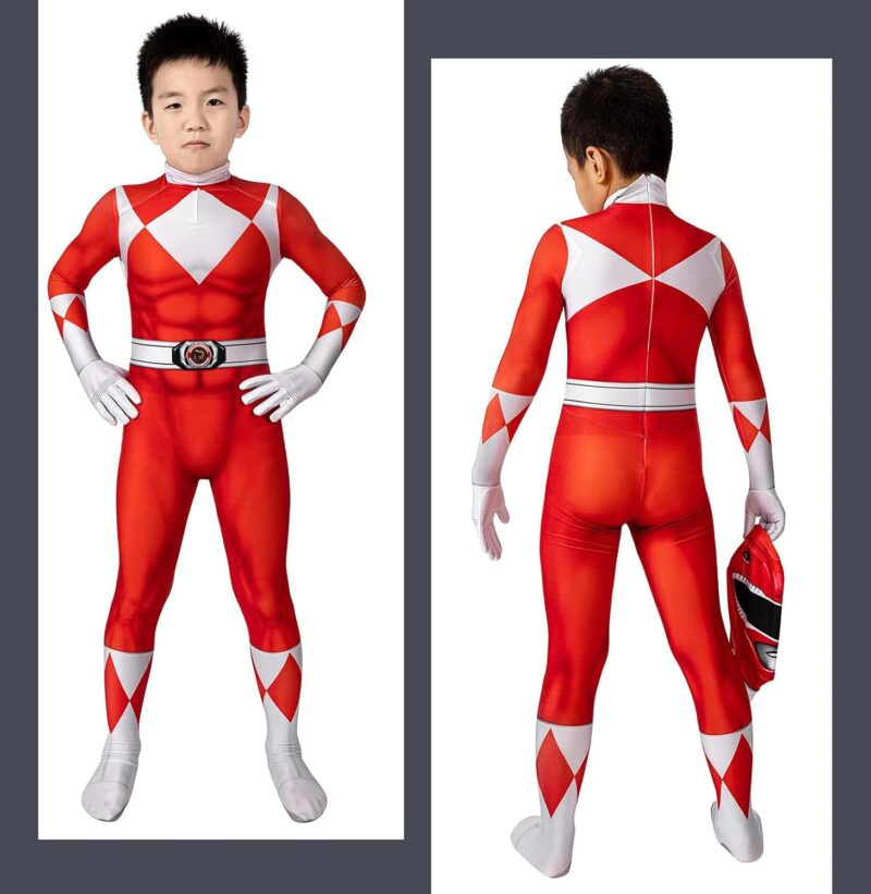 Kids Superhero Jumpsuit Cosplay Bodysuit Spandex Costume Halloween Zentai Suit - Image 5