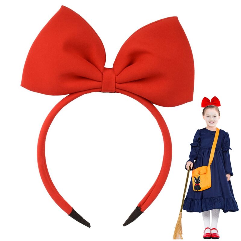 Hair Band Bow Headbands Headdress for Women and Girls, Perfect Hair Accessories for Party and Cosplay (Red) - Image 6