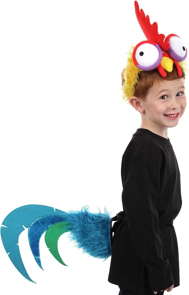 elope Disney Moana Hei Hei Headband & Tail Rooster Costume Accessory Kit for kids and adults - Image 4