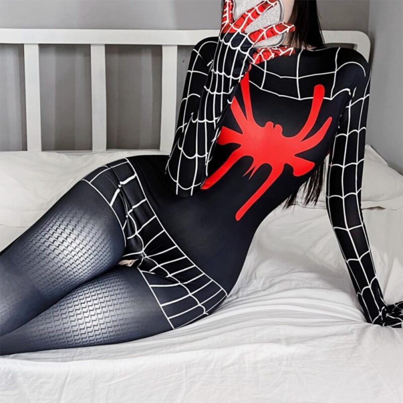 Women's cosplay Super Spider Girl Hero Teddy Underwear Japanese Anime One Piece Tight Top - Image 5