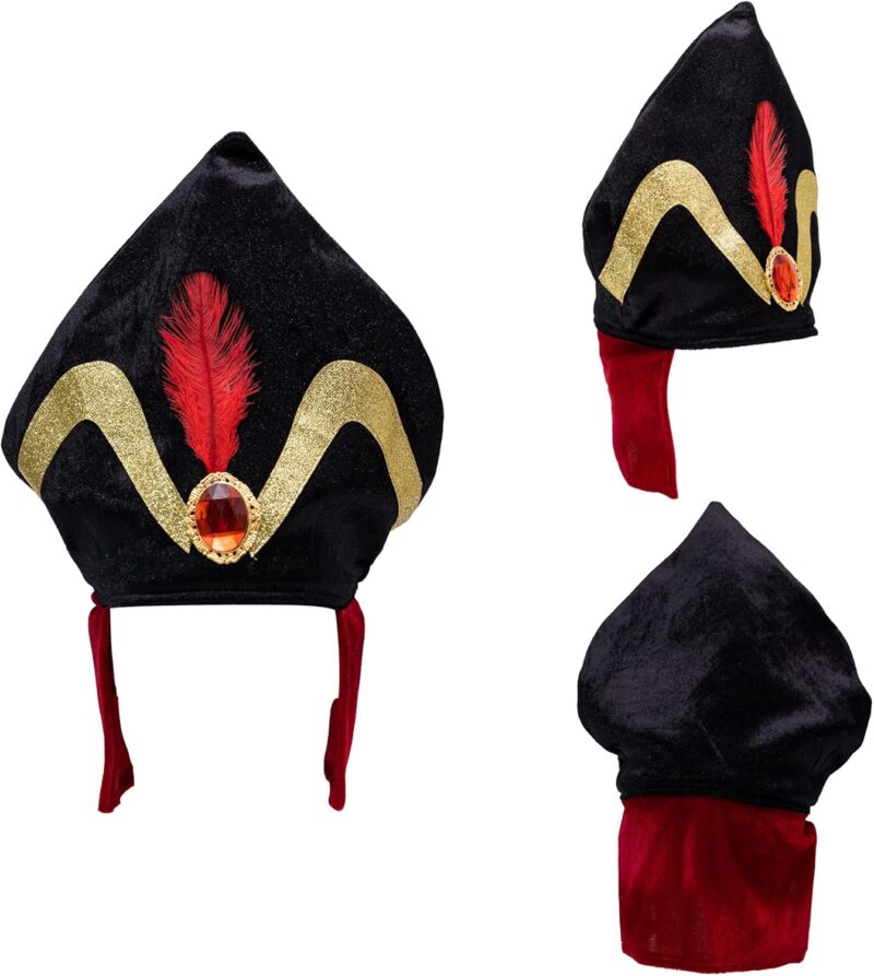 SWEET MAX Villain Hat Book Character Magic Cosplay Costume Headdress Novelty Headpiece Fancy Dress Halloween Adults - Image 9