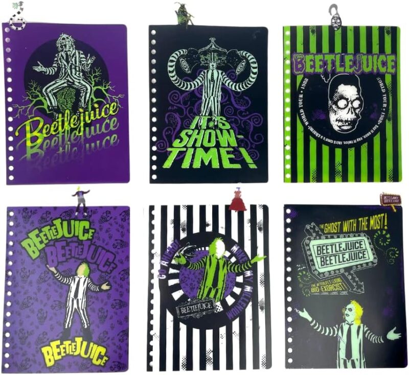 Beetlejuice Tab Journal Notebook, Spiral Bound, 144 Lined Pages, 8 x 7 inche - Image 4