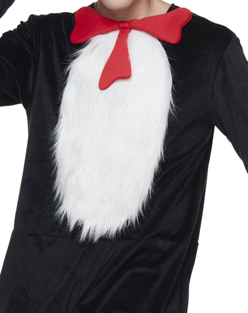 Spirit Halloween Dr. Suess Adult The Cat in the Hat Costume | Officially Licensed | Group Costume | Dr. Suess Cosplay - Image 3