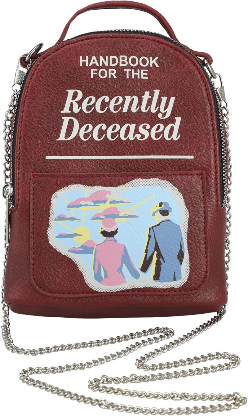 Beetlejuice Classic Movie Recently Deceased Book Mini Backpack One Size Fits Most Wristlet