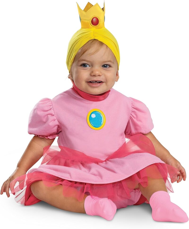 Disguise Girl's Super Mario Bros Infant Posh Princess Peach Costume