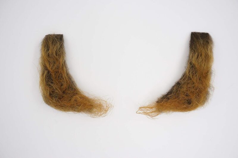 Mustaches Realistic, L Shaped Fake Mutton Chops Sideburns, Brown - Image 3