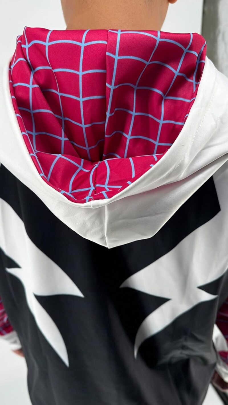 Cos Spider Gwen Superhero 3D Style Zipper Hooded Sweatshirt/Unisex Adult - Image 9