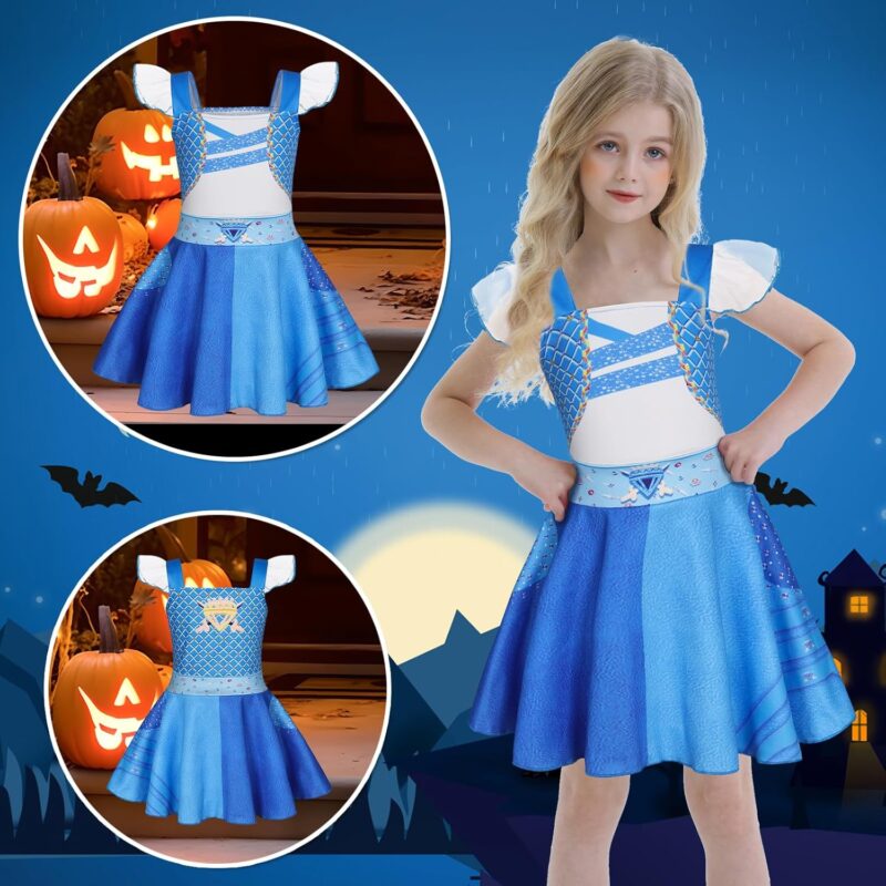 Benylion Rise of Red Costume Descendants Halloween Costumes for Girls Red Descendants Costume Chloe Bridget Costume Outfit - Image 3