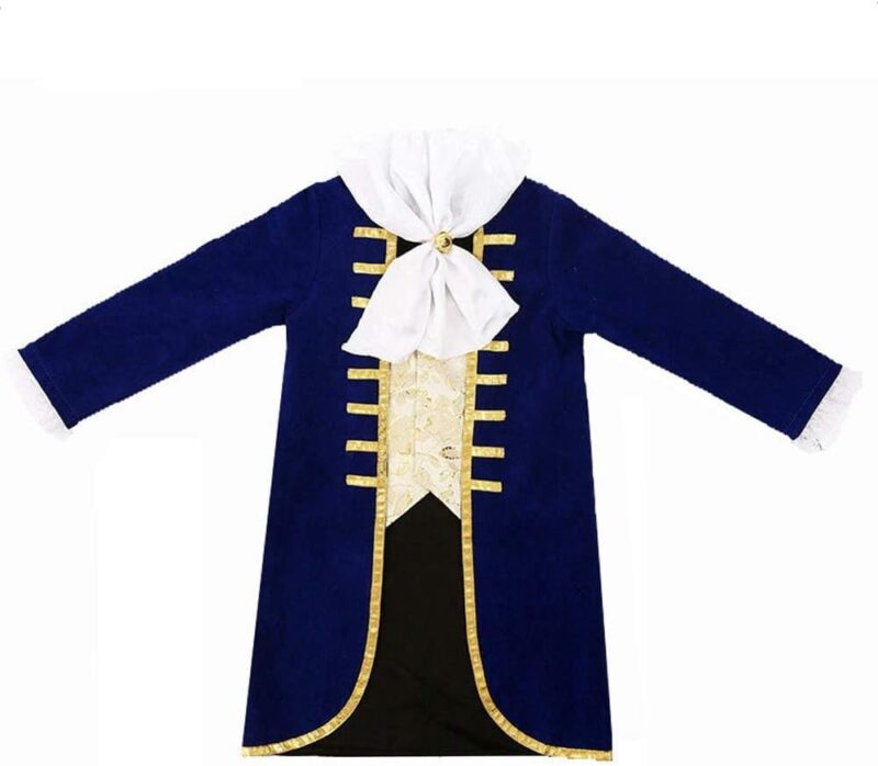 Augwindy Prince Charming Costume Colonial Cosplay Dress Up Pretend Play Halloween Party for Toddlers Kids Boys Aged 3-12 - Image 5