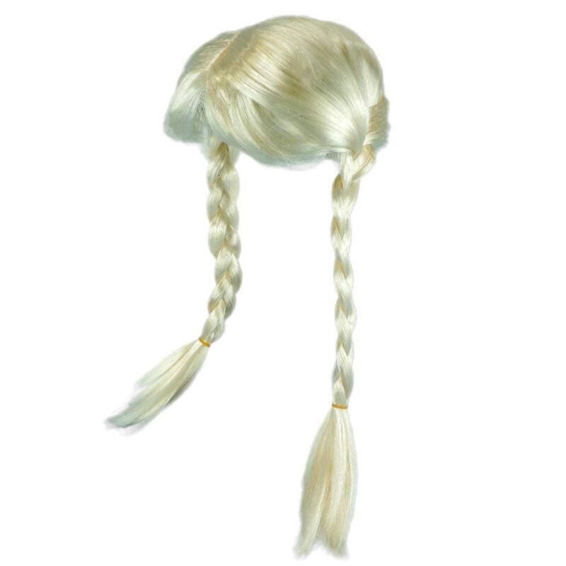 Blonde Inga Cowgirl Pigtails Halloween Costume Wig Small