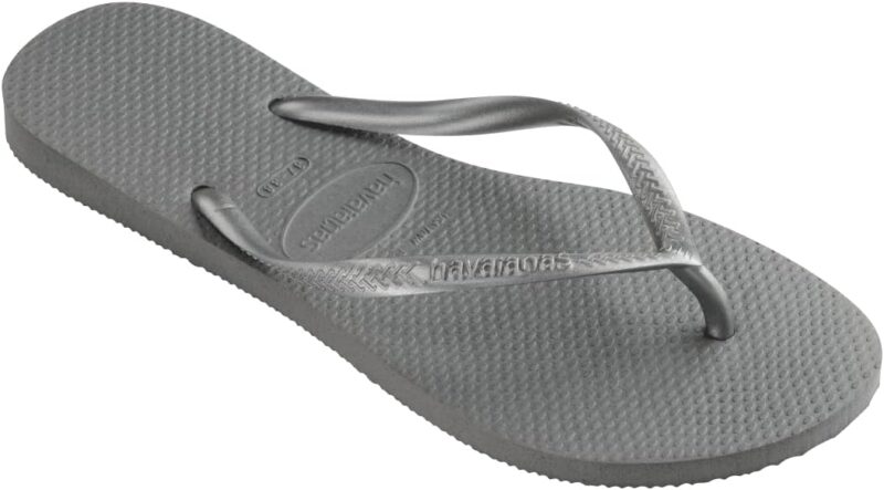 Havaianas Women's Brazil Logo Flip Flops - Women's Sandals for Swimming Pools - Steel Grey, 11/12W - 9/10M - Image 2