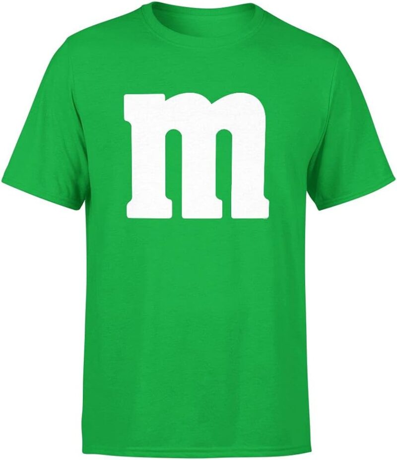 Letter M Halloween Costumes T-Shirt | Funny Cool Graphic Tee Idea | for Men