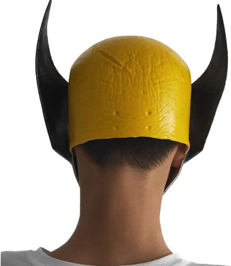 Wolverine Helmet for Kids Latex Mask Cosplay Masquerade Party Halloween Costume Props Yellow - Image 4