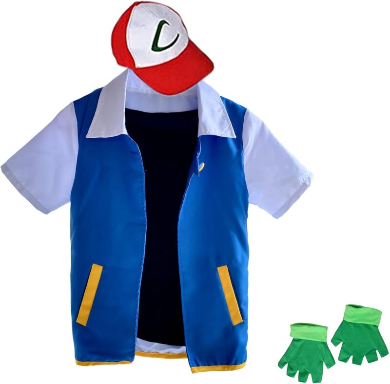 Adult Cosplay Costume Kids Halloween Hoodie Jacket Gloves Hat Set for Trainer - Image 2