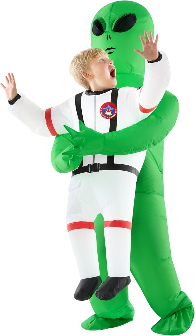 Morph Alien Astronaut Costume for Kids, Inflated Alien Costume, Kids Inflatable Costume Alien, Child Inflatable Alien Costume, Alien Inflatable Costume Kids, Abducted by Aliens Costume - Image 5