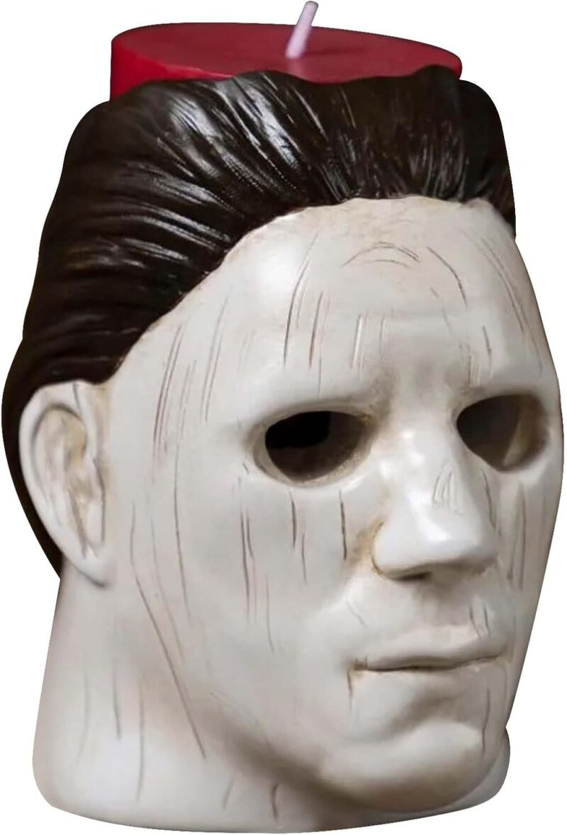 Michael Myers Candle Holder, Mich Myers Statue with Bleeding Eyes Decor Halloween Horror Holder Decorations Party Candlestick Merchandise (Michael Myers Candle Holder) - Image 3