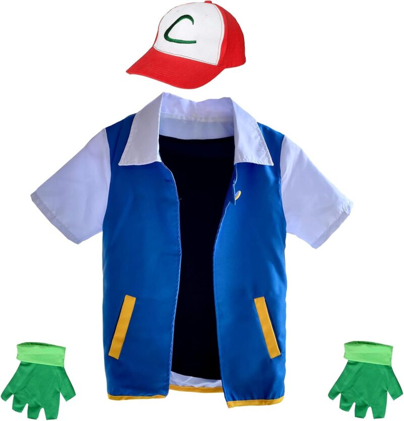 Adult Cosplay Costume Kids Halloween Hoodie Jacket Gloves Hat Set for Trainer