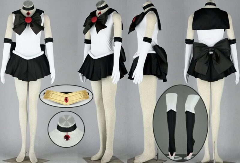 US size Anime Pluto Cosplay Costume Women outfit Halloween skirt suit - Image 4