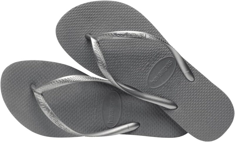 Havaianas Women's Brazil Logo Flip Flops - Women's Sandals for Swimming Pools - Steel Grey, 11/12W - 9/10M - Image 4