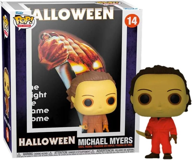 Exclusive Funko POP! DVD Cover: Halloween Michael Myers Glows in The Dark Vinyl Figure, Multicolor