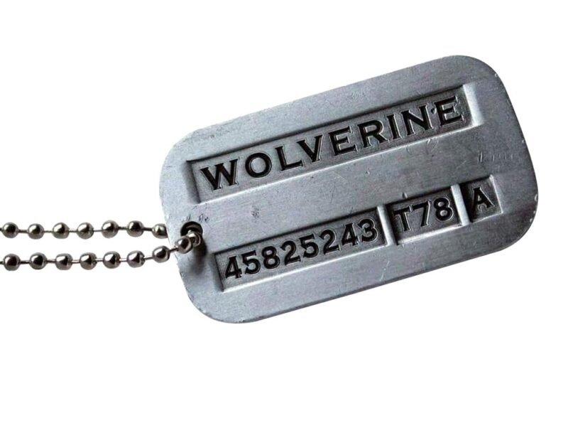 Male Cool Kpop X-men Wolverine Necklace Vintage Weapon-X Dog Tags Pendant - Fashion Design