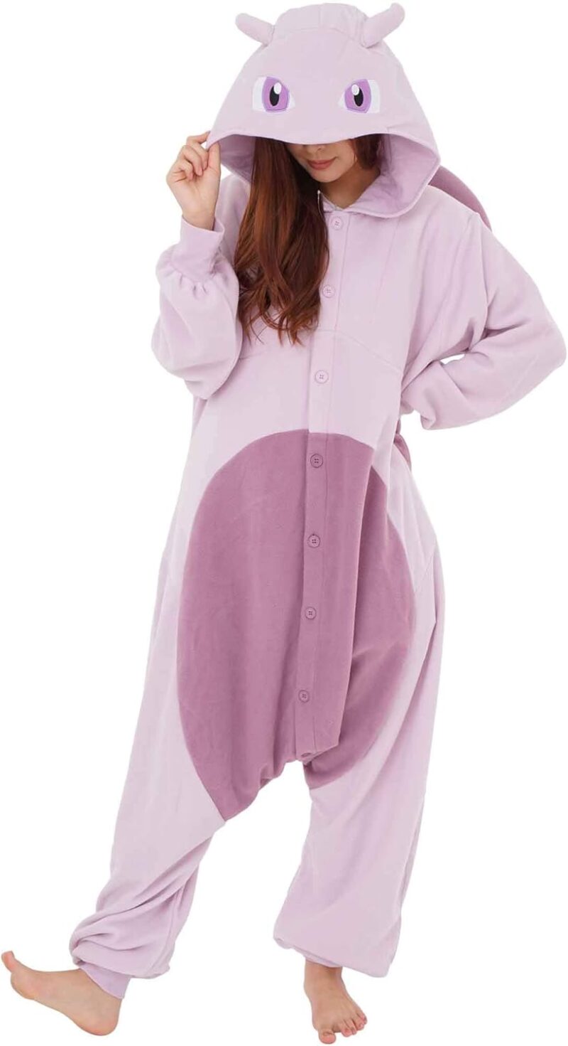 SAZAC Pokemon Mewtwo Kigurumi - Luxurious Adult Onesie Halloween Costume | Pokemon Pajamas | Easy Care, Durable Cosplay - Image 2