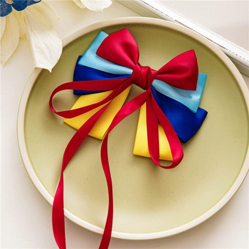 Girls Costume Accessories Princess Snow White Dress up Accessories for Girls Snow White Bow Headband Bracelet Necklace Gloves Ring Earrings Halloween Christmas Party Favors for Kids - Image 8