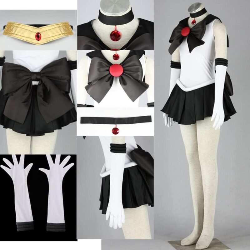 US size Anime Pluto Cosplay Costume Women outfit Halloween skirt suit - Image 5